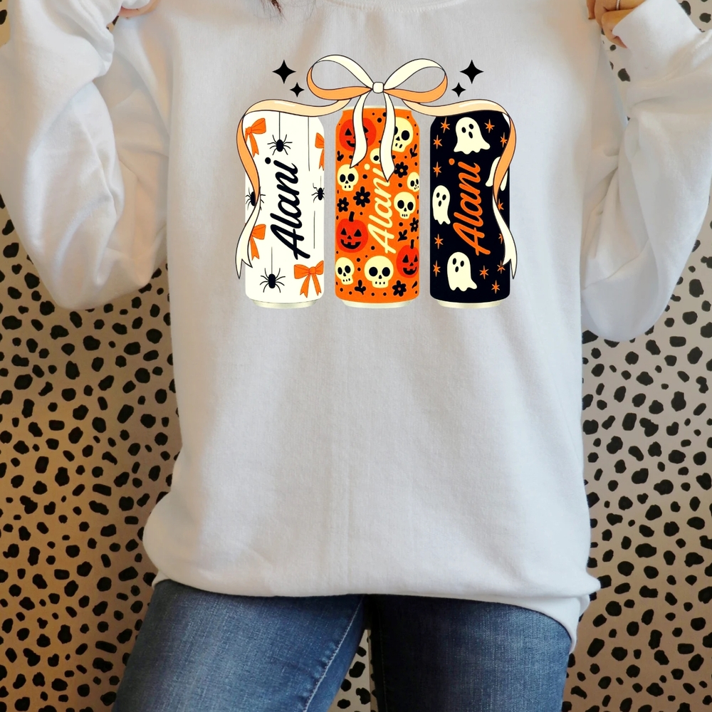 Alfani Kids Festive Halloween Sweatshirt - White, Orange, Black